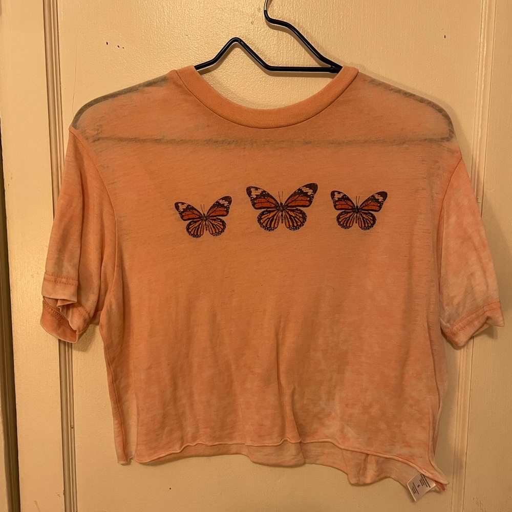Pink crop top